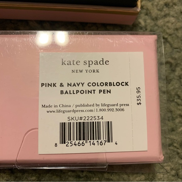 NIB Kate Spade ♠️ stationary set thank you notes 2 ballpoint pens - Picture 5 of 8